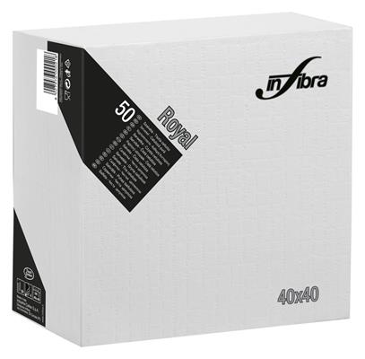 TOVAGLIOLO ROYAL GREIGE 40X40, 4 VELI INFIBRA (CONF. 50 PZ)