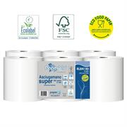 ASCIUGAMANI IN ROTOLO 130 MT A ESTRAZIONE CENTRALE, 2 VELI