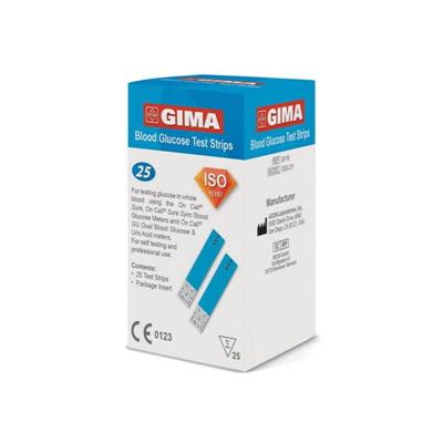 STRISCE GLUCOSIO PER GLUCOMETRO GIMA CF 25PZ