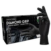 GUANTI IN NITRILE NERI DIAMOND GRIP BLACK S/P 50 PZ TG.XL