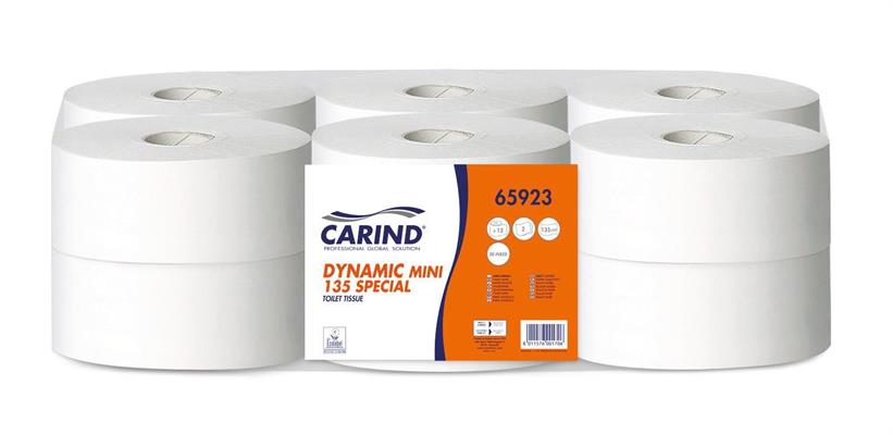 CARTA IGIENICA MINI JUMBO DYNAMIC CARIND (CONF. 12 PZ)